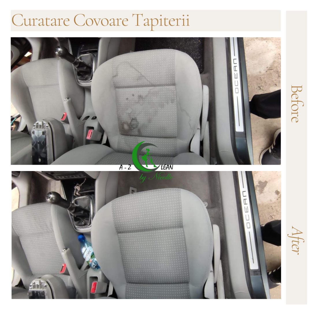 Tapițerie auto - Înainte și după curățare